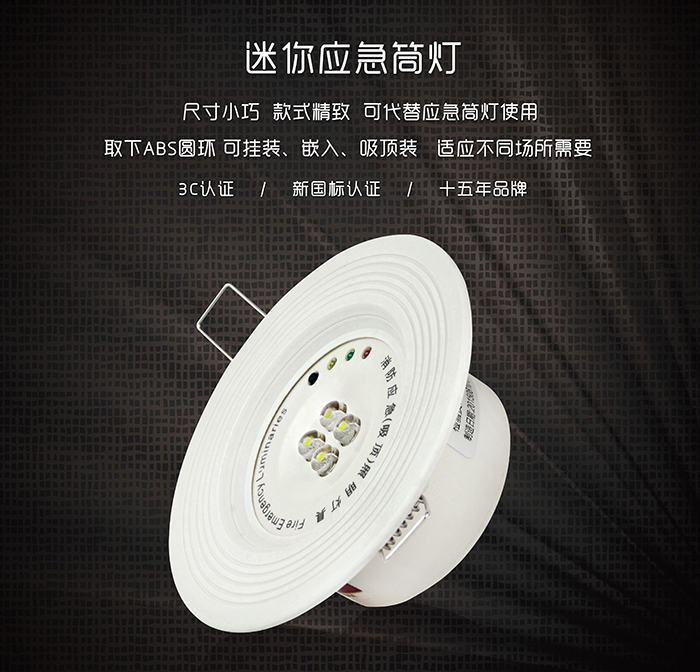 藝光消防迷你應(yīng)急筒燈--精致小巧的體驗(yàn)，不容錯(cuò)過的選擇